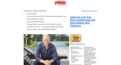 Desktop Screenshot of new.ryze.com